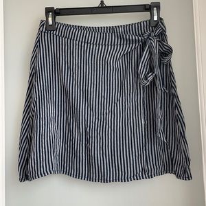 AEO Navy Blue Wrap Skirt